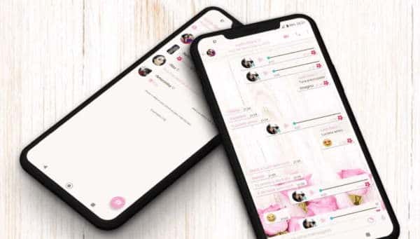 White Floral Whatsapp Theme