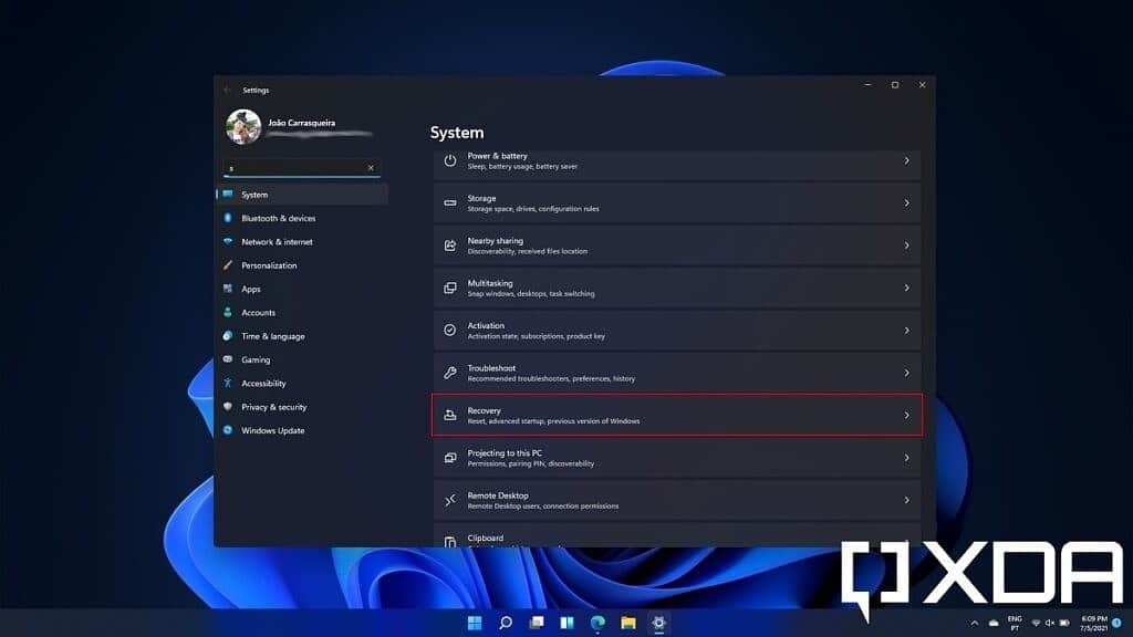Windows 11 Settings Recovery 102
