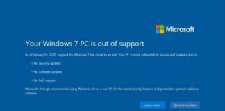 Windows 7 Full Screen Support Notification