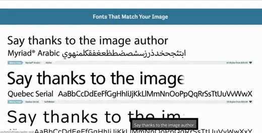 3 Font Matcherator