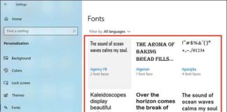 Select Font
