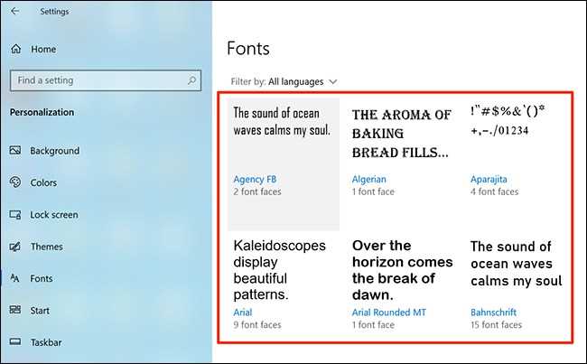 Select Font