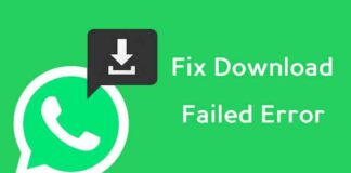 Download Failed Error On Whatsapp