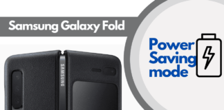 How to enable power saving mode on Galaxy Fold