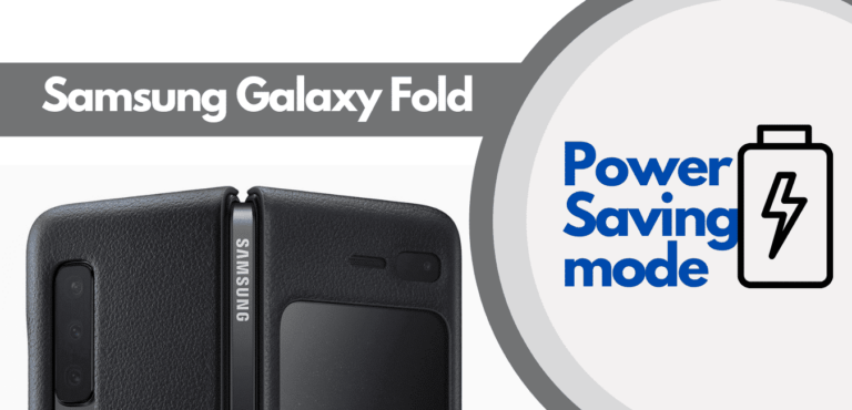 How to enable power saving mode on Galaxy Fold