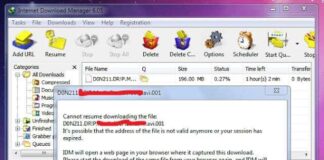 Idm Download Failed