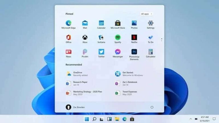 Windows 11 Taskbar