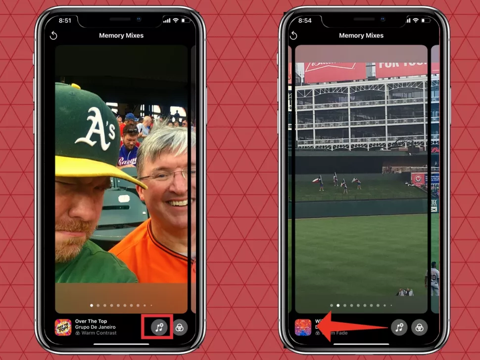 swipe to change the song playing