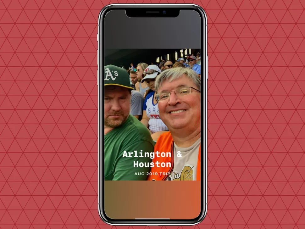 tap on the memory you want to edit