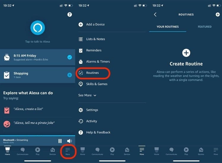 Alexa Routines