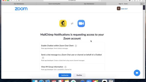 Mailchimp Notifications