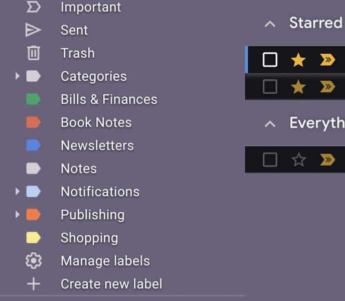 Gmail Create New Label