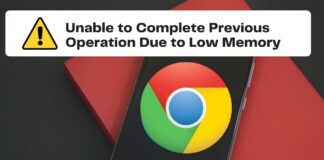 Fix Google Chrome Low Memory Error