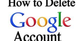 Delete The Google Account