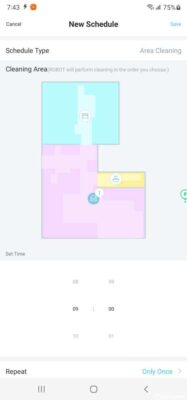Yeedi Vac Max App Schedule