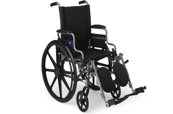 Medline Lightweight & User Friendly Wheelchair With Flip Back