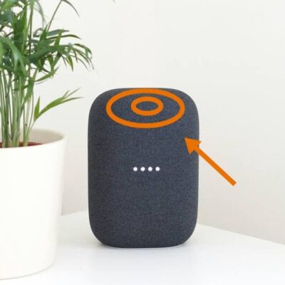 factory reset Google Nest Audio Center Touch Button