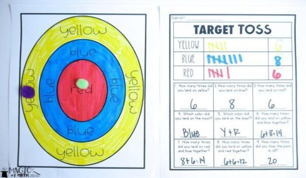 Target Toss Graphing Activities