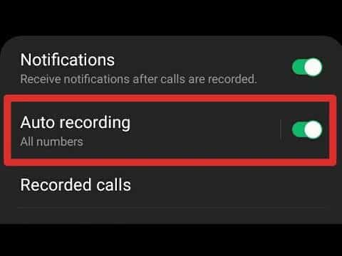 auto recording