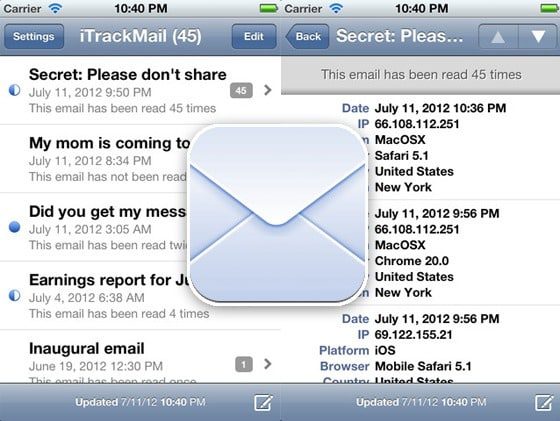 iTrackMail app