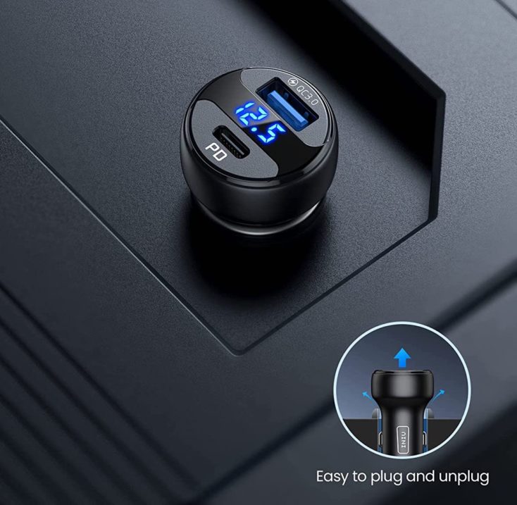 INIU 66W car charger ports